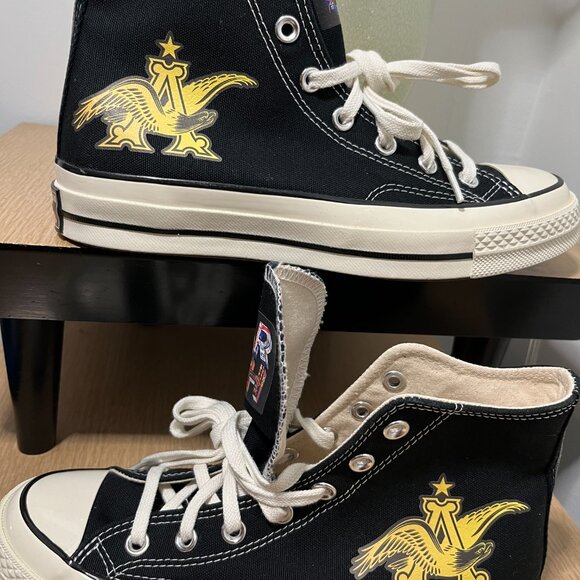 Converse Other - BNWoT CTAS 70 Hi Ltd Ed Custom Anheuser-Busch Gold Logo KICKS (6M/8W) Converse ☆